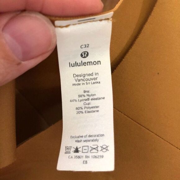 Lululemon 32C Enlite Spiced Bronze Sports Bra - Picture 2 of 5